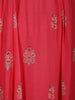 Pink Floral And Paisley Prints Cotton Straight Cut Salwar Suit - Diadem