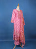 Pink Floral Design Printed Cotton Salwar Suit - Diadem