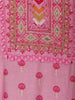 Pink Floral Design Printed Cotton Salwar Suit - Diadem