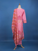 Pink Floral Design Printed Cotton Salwar Suit - Diadem