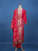 Pink Floral Design Printed Cotton Salwar Suit - Diadem