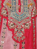 Pink Floral Designed Chiffon Sharara Salwar Suit - Diadem