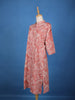 Pink Floral Designed Cotton Kurti - Diadem