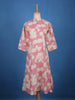 Pink Floral Designed Cotton Kurti - Diadem