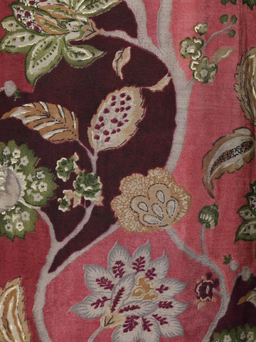 Pink Floral Designed Cotton Salwar Suit - Diadem