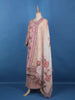 Pink Floral Designed Cotton Salwar Suit - Diadem