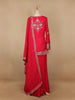 Pink Floral Designed Georgette Palazzo Salwar Suit - Diadem