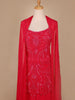 Pink Floral Designed Georgette Sharara Salwar Suit - Diadem