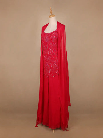 Pink Floral Designed Georgette Sharara Salwar Suit - Diadem
