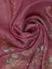 Pink Floral Designed Organza Designer Saree - Diadem