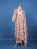 Pink Floral Design Printed Cotton Salwar Suit - Diadem