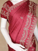Pink Floral Designed Satin Fancy Saree - Diadem