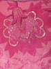 Pink Floral Designed Semi Silk Kaftan Suit - Diadem