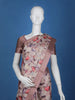 Pink Floral Designed Semi Tussar Saree - Diadem