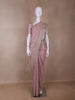 Pink Floral Designed Tissue Organza Saree - Diadem