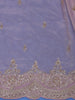 Pink Floral Designed Tissue Organza Saree - Diadem