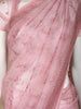 Pink Floral Designed Tissue Organza Saree - Diadem
