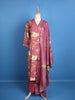 Pink Floral Designed Tissue Silk Salwar Suit - Diadem
