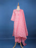 Pink Floral Mottif Printed Cotton Salwar Suit - Diadem