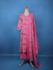 Pink Floral Printed Cotton Salwar Suit - Diadem