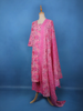 Pink Floral Printed Cotton Salwar Suit - Diadem