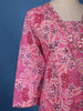 Pink Floral Printed Cotton Salwar Suit - Diadem