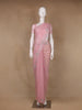 Pink Floral Sequin Embroidered Organza Designer Saree - Diadem