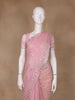 Pink Floral Sequin Embroidered Organza Designer Saree - Diadem