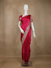 Pink Floral Weave and Stone Work Banarasi Silk Saree - Diadem