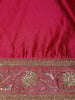 Pink Floral Weave and Stone Work Banarasi Silk Saree - Diadem