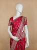 Pink Floral Weave and Stone Work Banarasi Silk Saree - Diadem
