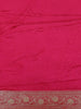Pink Floral Weave and Stone Work Banarasi Silk Saree - Diadem