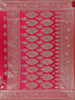 Pink Floral Weave and Stone Work Banarasi Silk Saree - Diadem