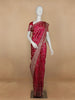 Pink Floral Weave and Stone Work Banarasi Silk Saree - Diadem