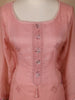 Pink Floral Designed Cotton Salwar Suit - Diadem