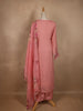Pink Floral Designed Cotton Salwar Suit - Diadem