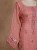 Pink Floral Designed Cotton Salwar Suit - Diadem