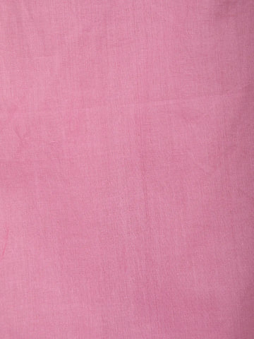 Pink Floral Designed Cotton Salwar Suit - Diadem