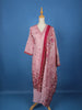 Pink Floral Designed Cotton Salwar Suit - Diadem