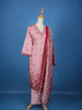 Pink Floral Designed Cotton Salwar Suit - Diadem