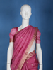Pink Gold Zari Butta Organza Saree - Diadem