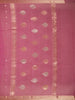 Pink Gold Zari Butta Organza Saree - Diadem