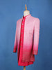 Pink Ombre Sequin Embroidered Jacquard Sherwani Suit - Diadem