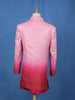 Pink Ombre Sequin Embroidered Jacquard Sherwani Suit - Diadem