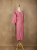 Pink Pleated Design Cotton Kurti - Diadem