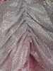 Pink Ruffle Design Giltter Party Gown for Girls - Diadem