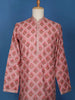 Pink Sequins And Floral Embroidery Cotton Kurta Set With Pant - Diadem
