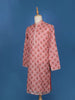 Pink Sequins And Floral Embroidery Cotton Kurta Set With Pant - Diadem
