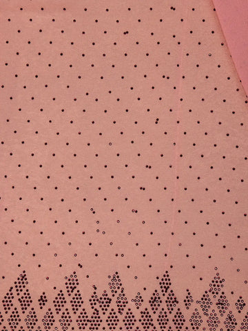 Pink Sequins Design Satin Saree - Diadem