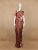 Pink Stripes Designed Organza Designer Saree - Diadem